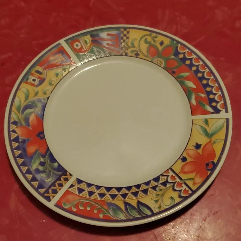 Lynns Stoneware Savanna Rim Salad Plate 7.5